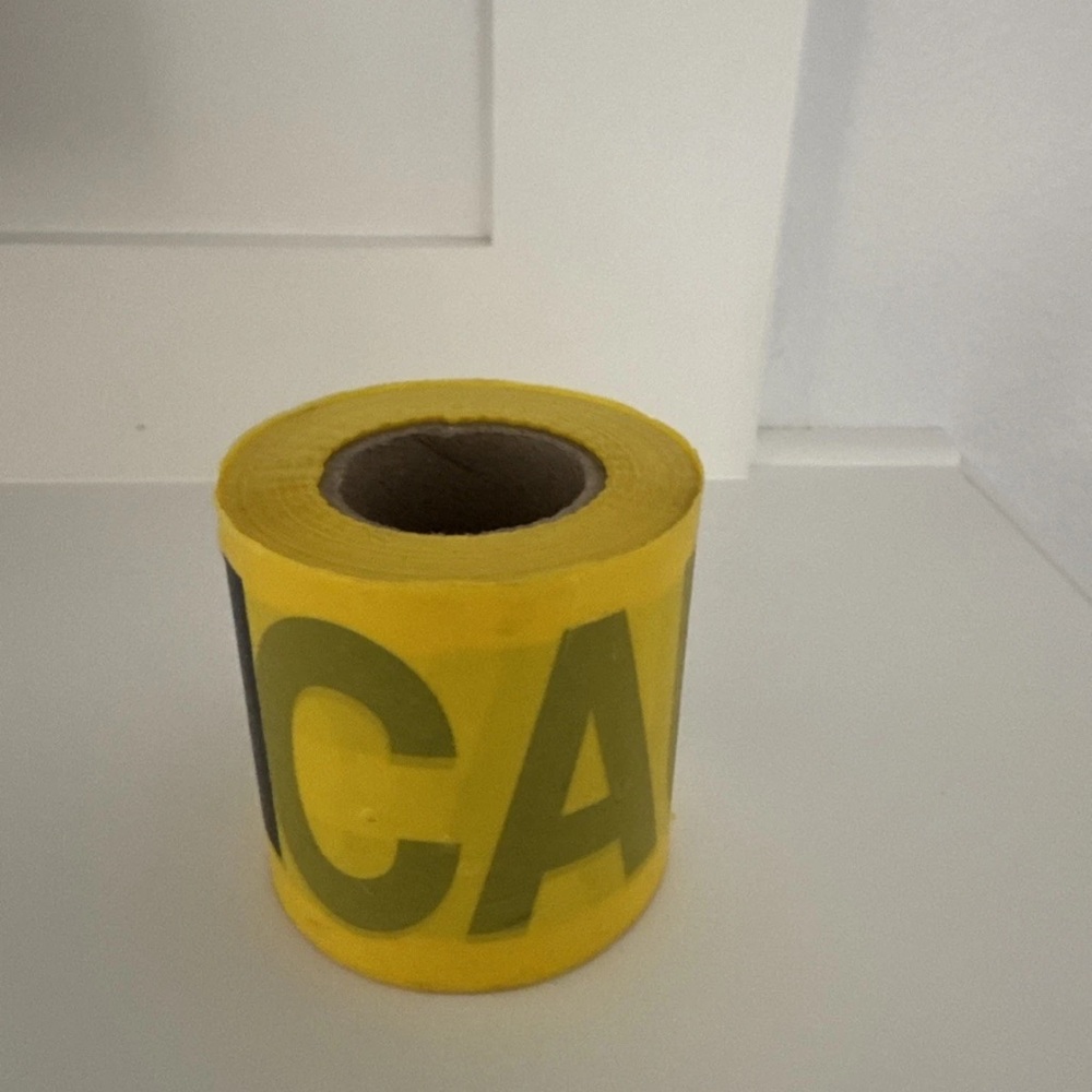 Yellow Caution Tape Roll Halloween